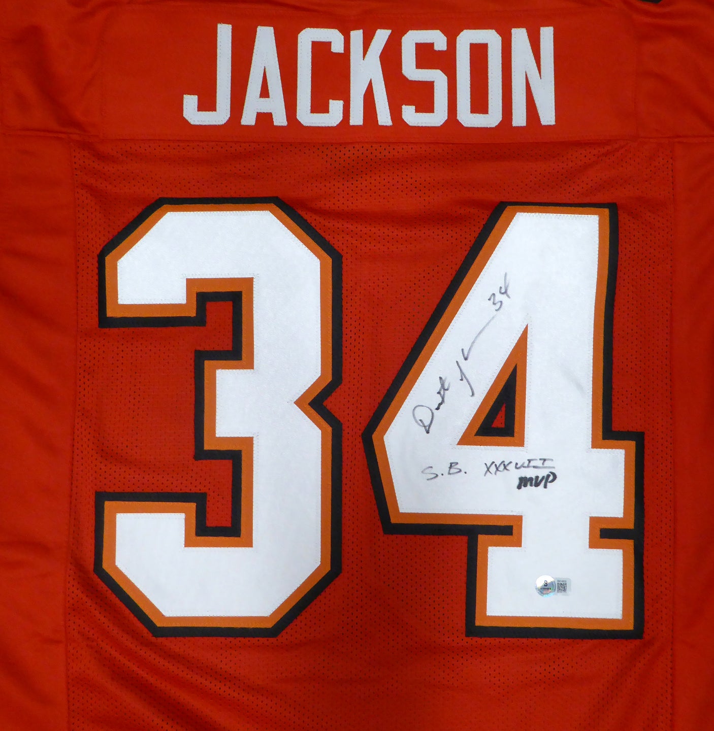 Tampa Bay Buccaneers Dexter Jackson Autographed Red Jersey "S.B. XXXVII MVP" Beckett BAS QR #BN14839
