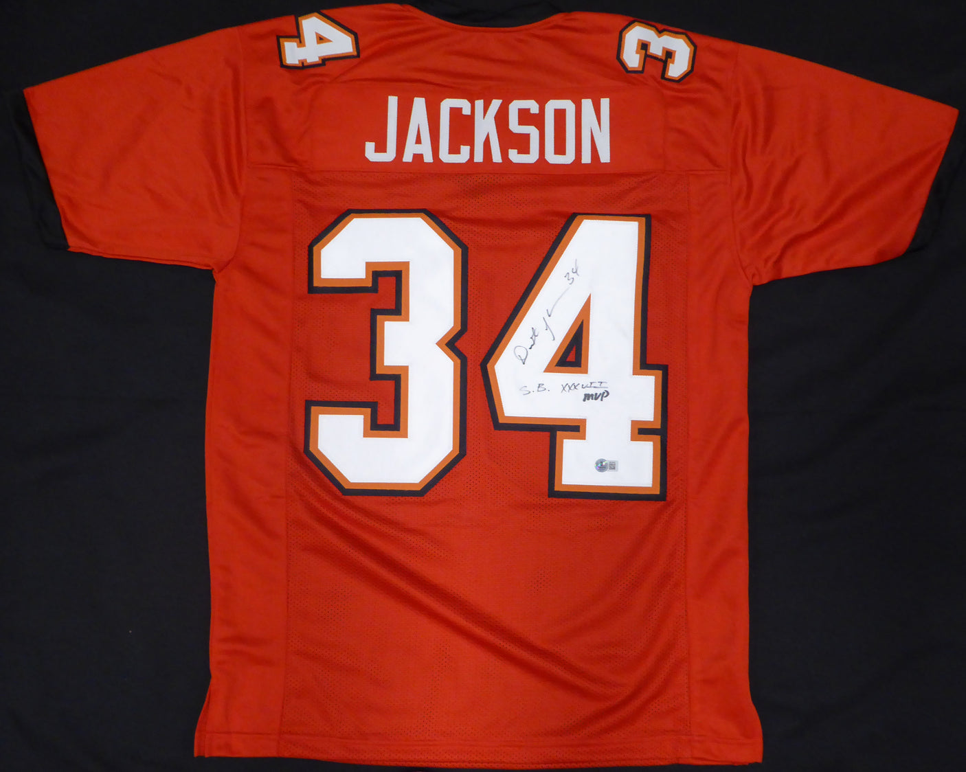 Tampa Bay Buccaneers Dexter Jackson Autographed Red Jersey "S.B. XXXVII MVP" Beckett BAS QR #BN14839