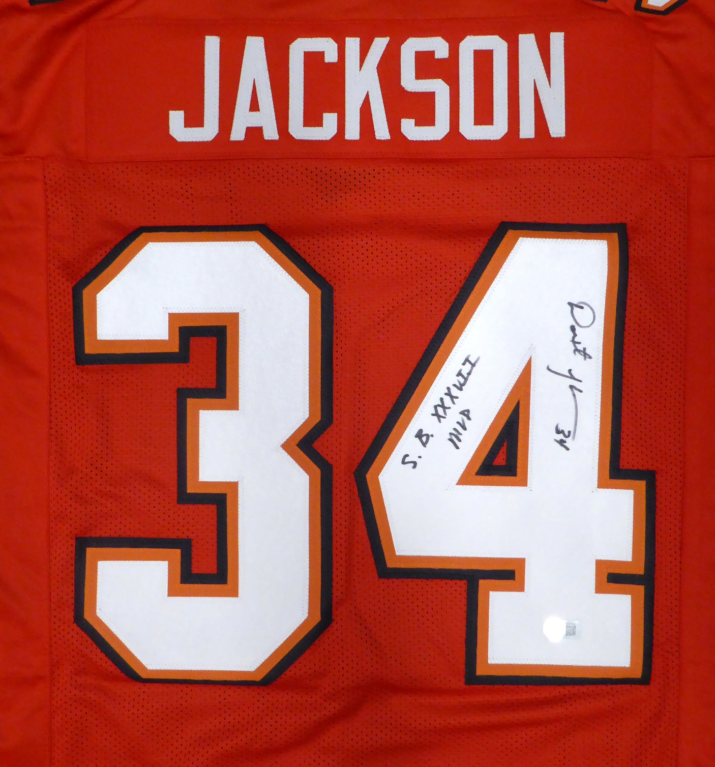 Tampa Bay Buccaneers Dexter Jackson Autographed Red Jersey "S.B. XXXVII MVP" Beckett BAS QR #BN14841