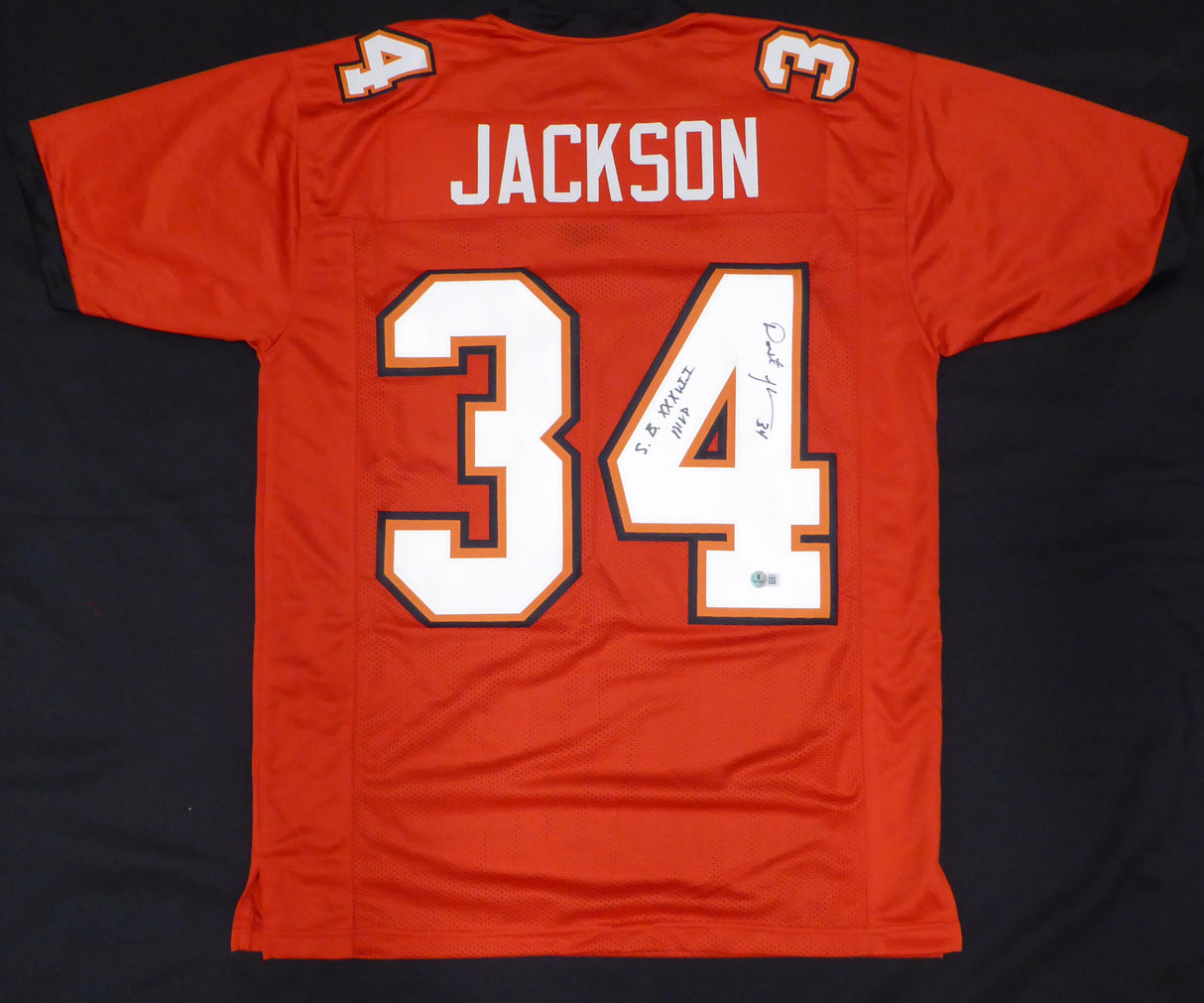 Tampa Bay Buccaneers Dexter Jackson Autographed Red Jersey "S.B. XXXVII MVP" Beckett BAS QR #BN14841