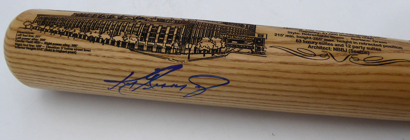 Ken Griffey Jr. Autographed 1999 Safeco Field Inaugural Season Bat Seattle Mariners Beckett BAS Witness #3W341162