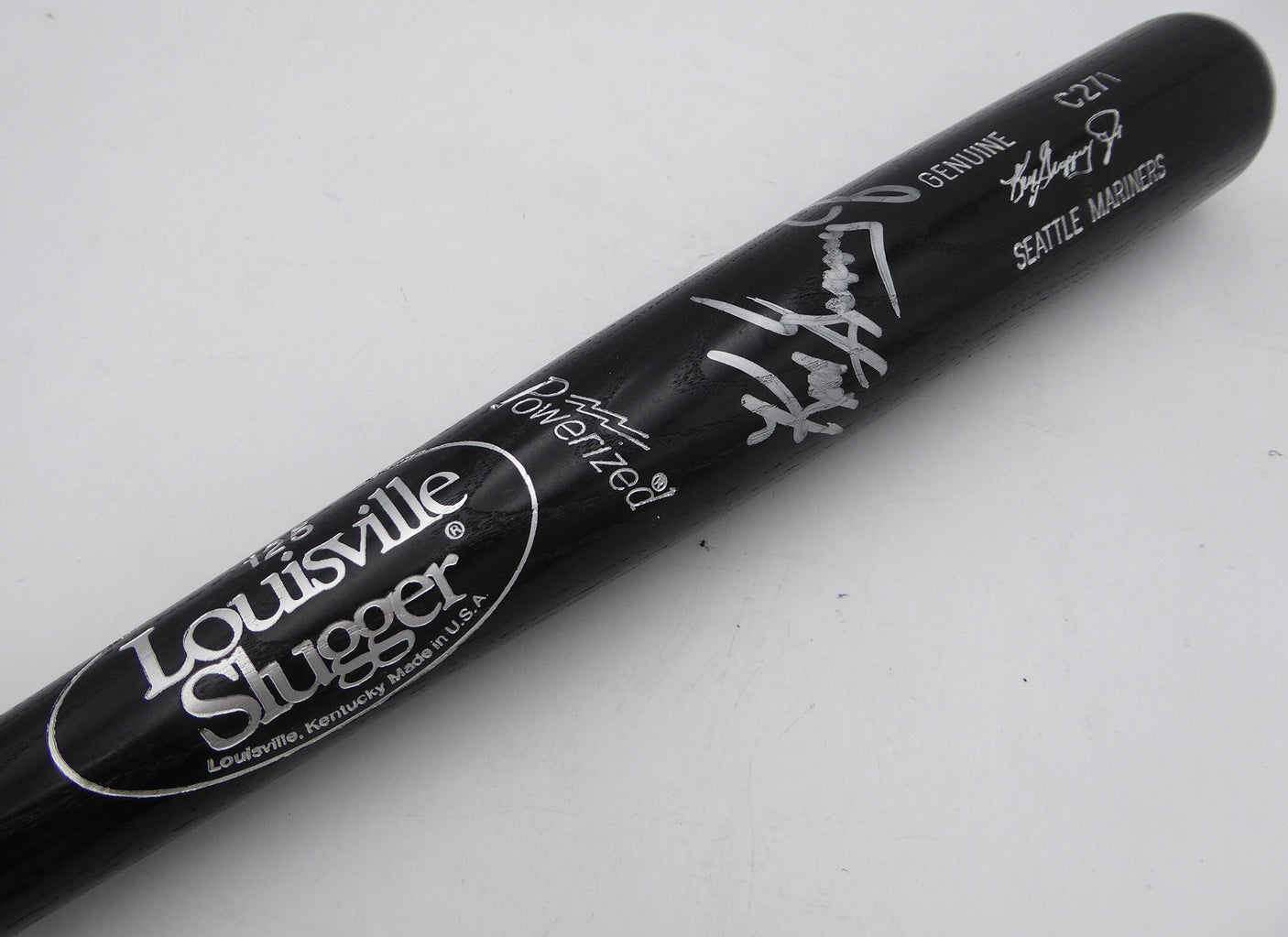 Ken Griffey Jr. Autographed Louisville Slugger Game Model C271 Bat Seattle Mariners Vintage Signature Beckett BAS QR #BS30554