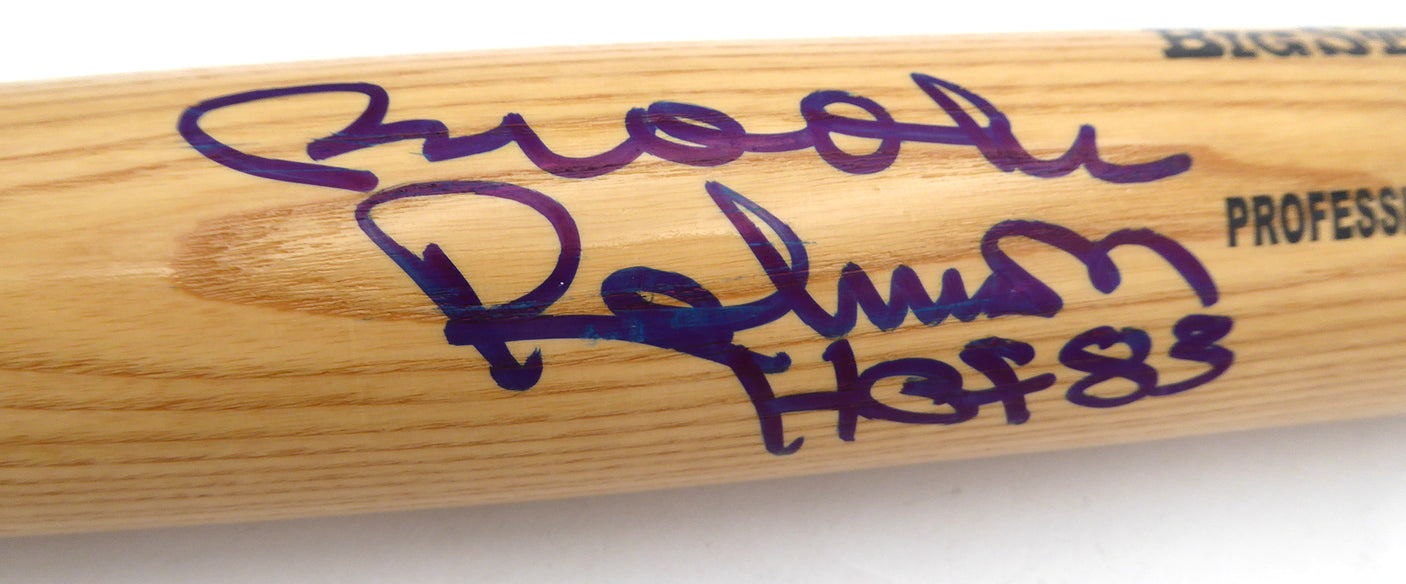 Brooks Robinson Autographed Rawlings Bat Baltimore Orioles "HOF 83" Beckett BAS QR #BS30553