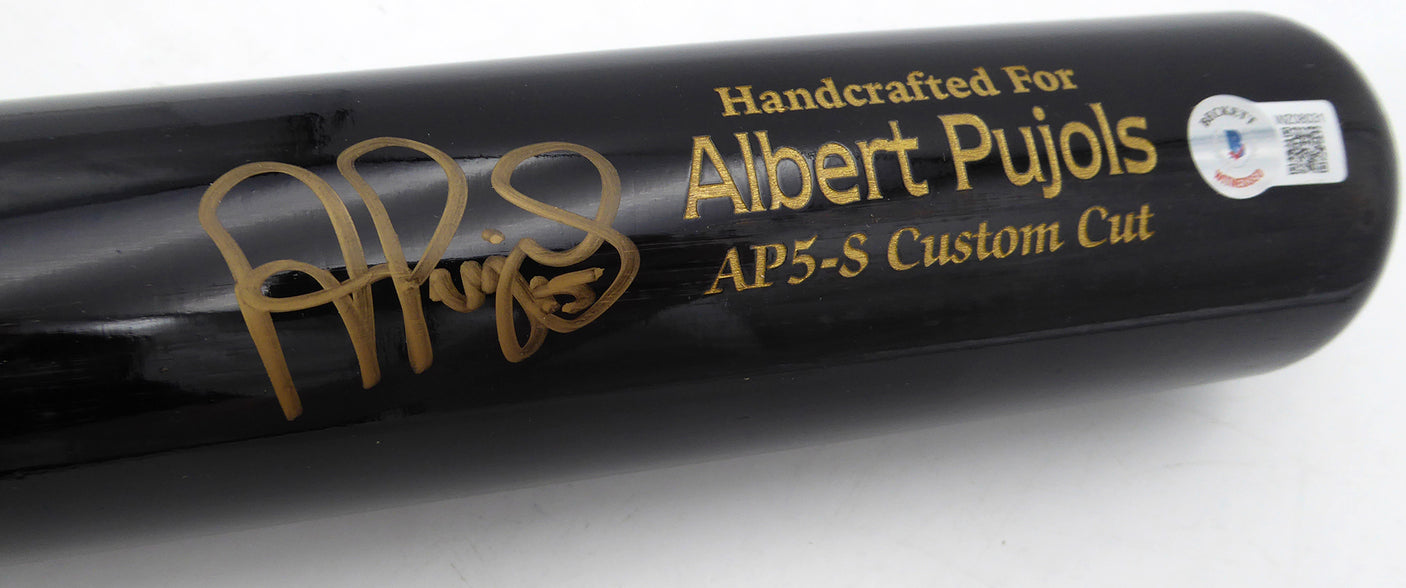 Albert Pujols Autographed Marucci Player Model Bat St. Louis Cardinals Beckett BAS Witness #WZ08031