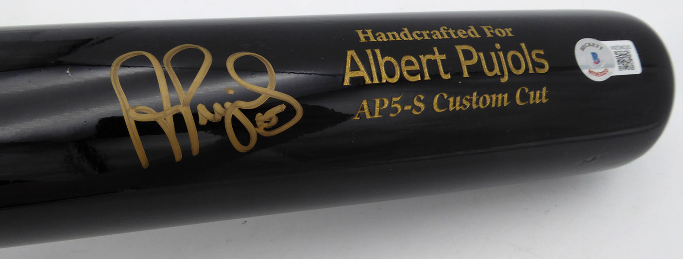 Albert Pujols Autographed Marucci Player Model Bat St. Louis Cardinals Beckett BAS Witness #WZ08020