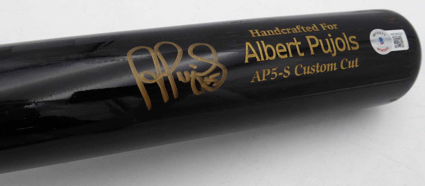 Albert Pujols Autographed Marucci Player Model Bat St. Louis Cardinals Beckett BAS Witness #WZ08033