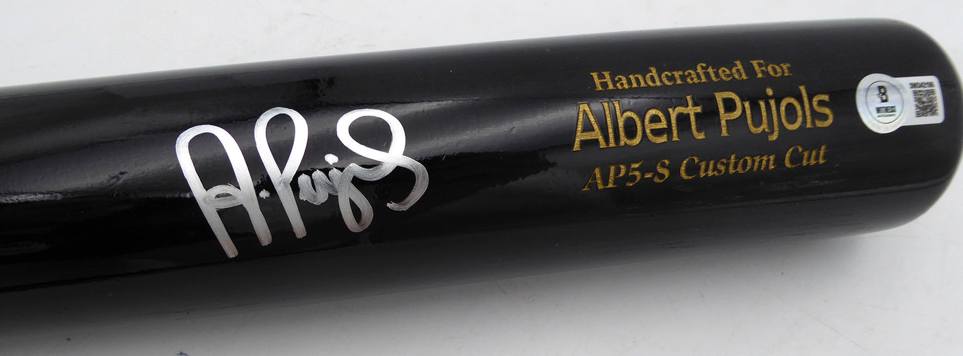 Albert Pujols Autographed Marucci Player Model Bat St. Louis Cardinals Beckett BAS Witness #3W342196