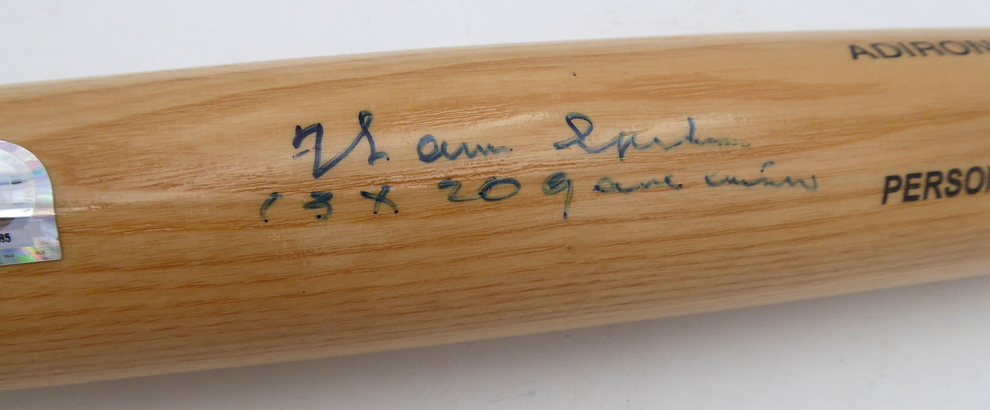 Warren Spahn Autographed Adirondack Bat Milwaukee Braves "13X 20 Game Winner" MLB Holo #TD 00004085