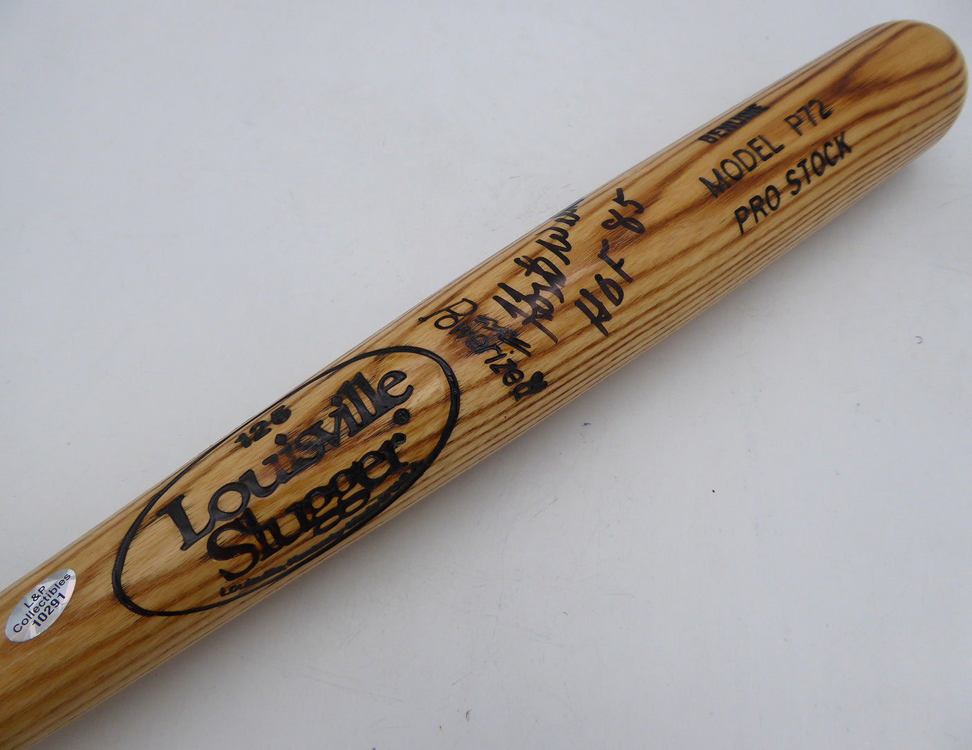 Hoyt Wilhelm Autographed Louisville Slugger Bat New York Giants "HOF 85" Beckett BAS QR #BS30666