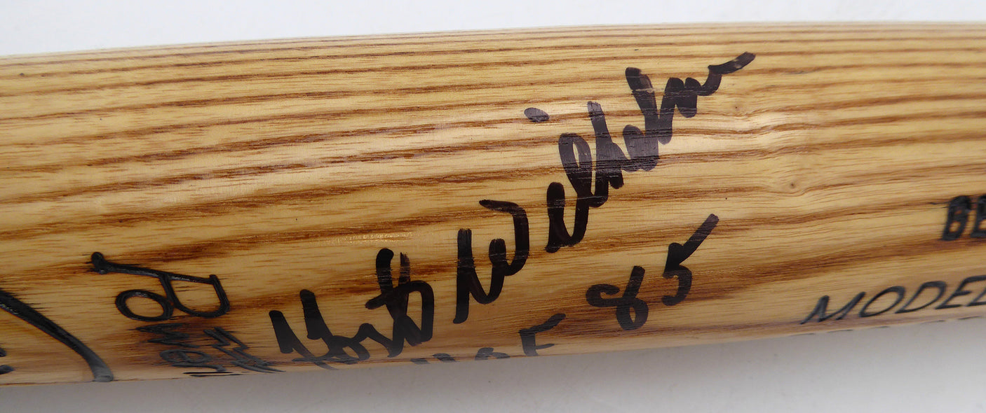 Hoyt Wilhelm Autographed Louisville Slugger Bat New York Giants "HOF 85" Beckett BAS QR #BS30666