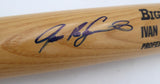 Ivan Rodriguez Autographed Rawlings Bat Texas Rangers Beckett BAS QR #BS30656