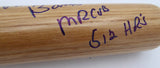 Ernie Banks Autographed Rawlings Bat Chicago Cubs "Mr. Cub 512 HR's" Beckett BAS QR #BS30667