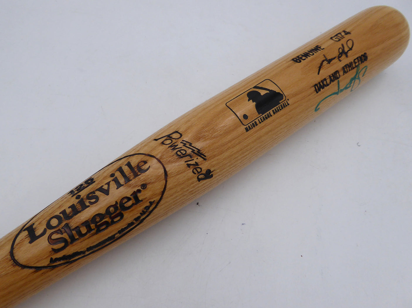 Jason Giambi Autographed Louisville Slugger G174 Game Model Bat Oakland A's Beckett BAS QR #BS30664