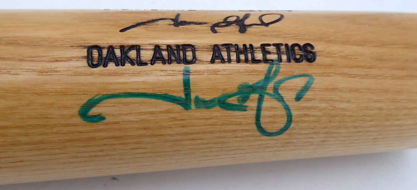 Jason Giambi Autographed Louisville Slugger G174 Game Model Bat Oakland A's Beckett BAS QR #BS30664