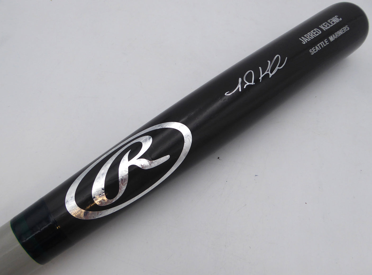 Jarred Kelenic Autographed Rawlings Bat Seattle Mariners, Atlanta Braves Beckett BAS Witness #WL45049