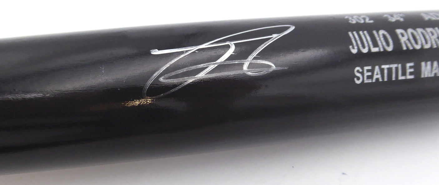 Julio Rodriguez Autographed Rawlings Bat Seattle Mariners Beckett BAS Witness #WN43908