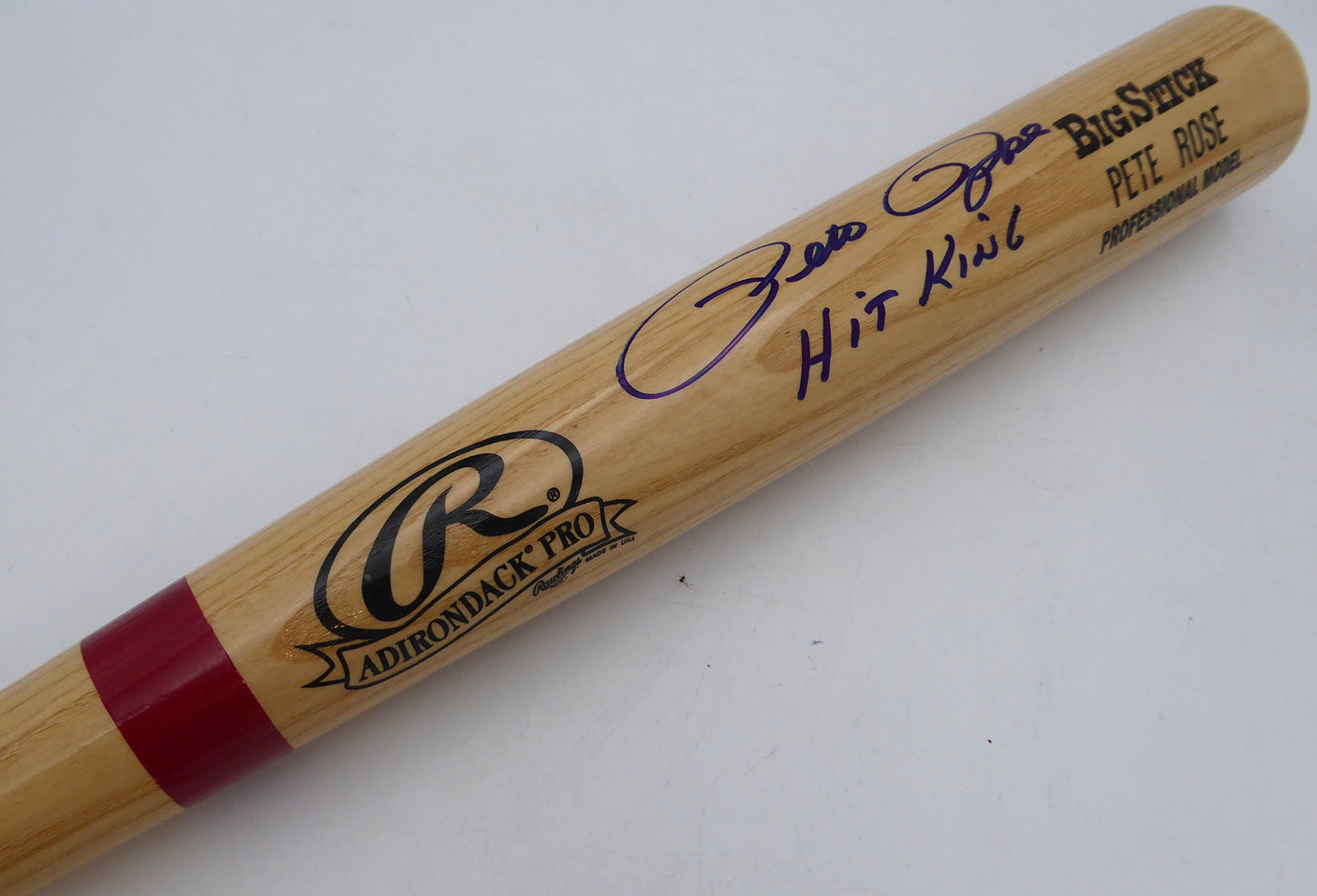 Pete Rose Autographed Rawlings Bat Cincinnati Reds "Hit King" PSA/DNA #Q92078