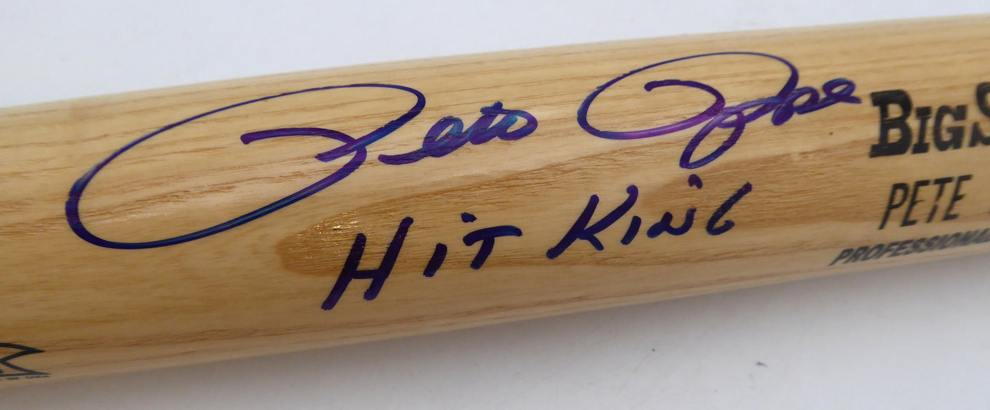 Pete Rose Autographed Rawlings Bat Cincinnati Reds "Hit King" PSA/DNA #Q92078