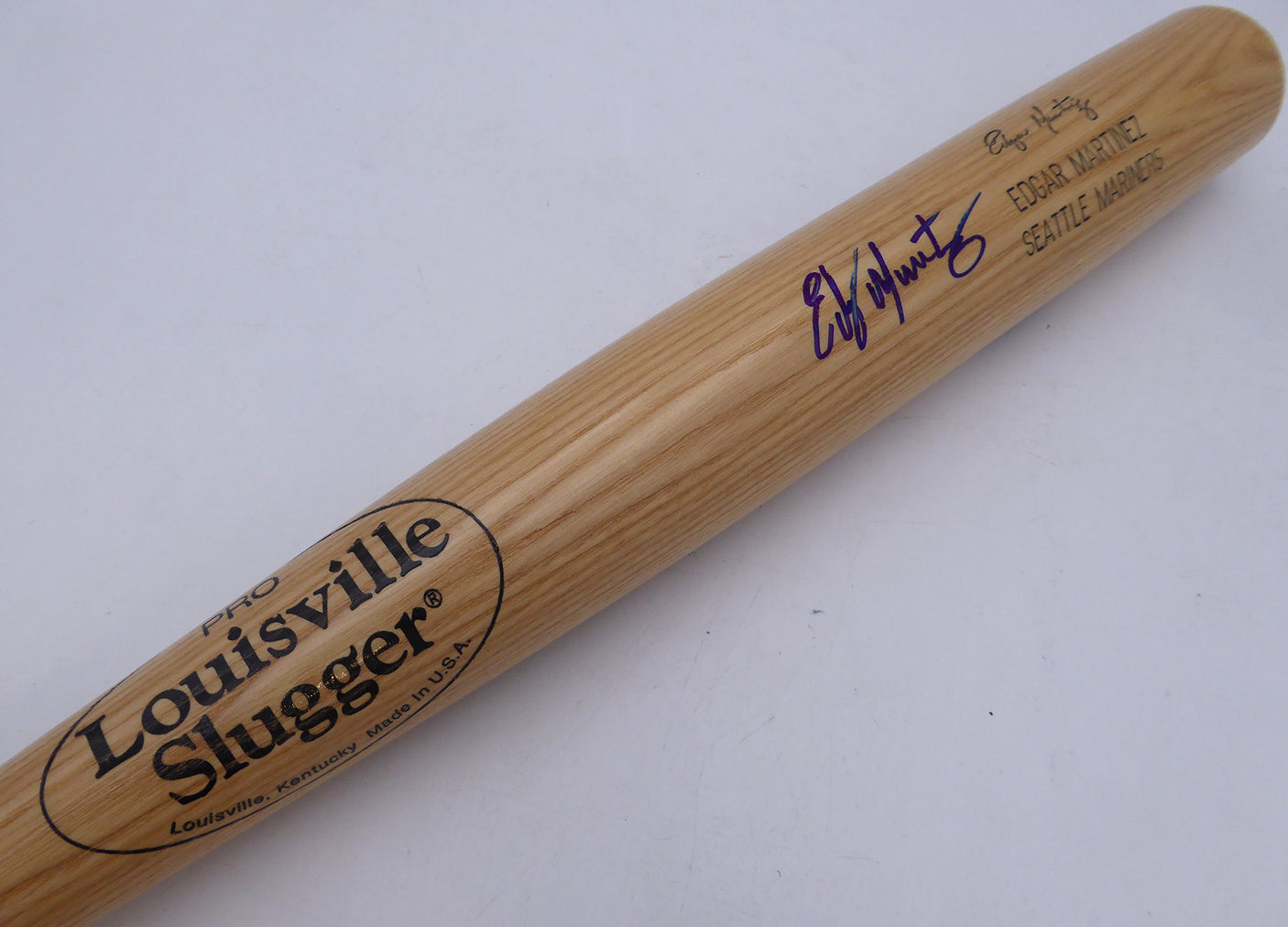Edgar Martinez Autographed Louisville Slugger Bat Seattle Mariners MCS Holo #88452