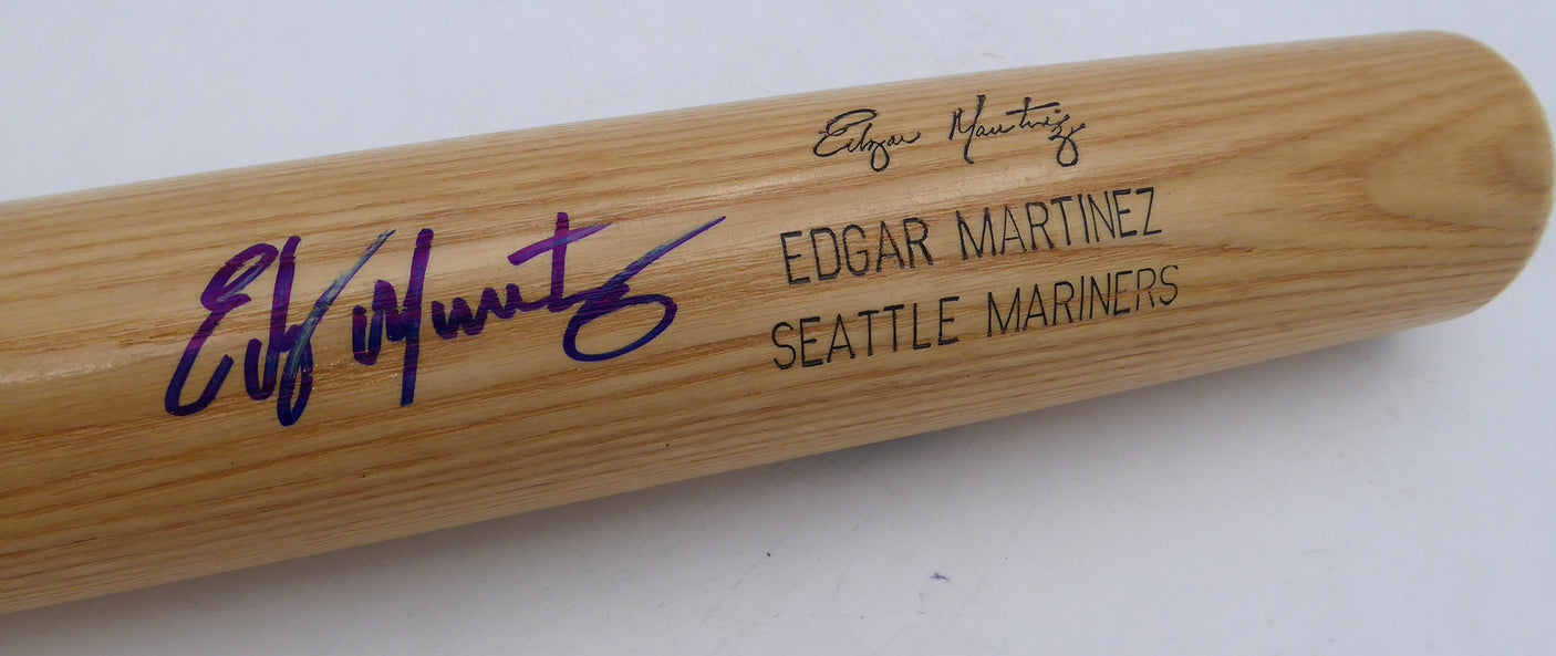 Edgar Martinez Autographed Louisville Slugger Bat Seattle Mariners MCS Holo #88452