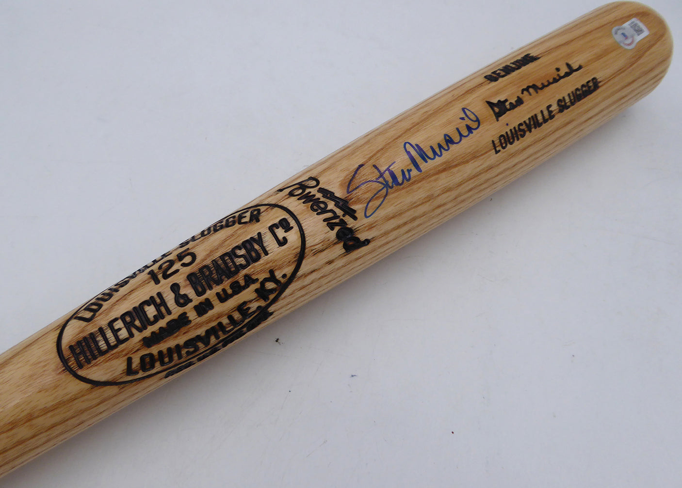 Stan Musial Autographed Louisville Slugger Bat St. Louis Cardinals Beckett BAS #BL93388