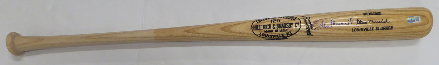 Stan Musial Autographed Louisville Slugger Bat St. Louis Cardinals Beckett BAS #BL93388