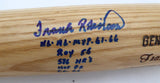Frank Robinson Autographed Louisville Slugger Bat Baltimore Orioles "Stat Bat" Beckett BAS #BR84867