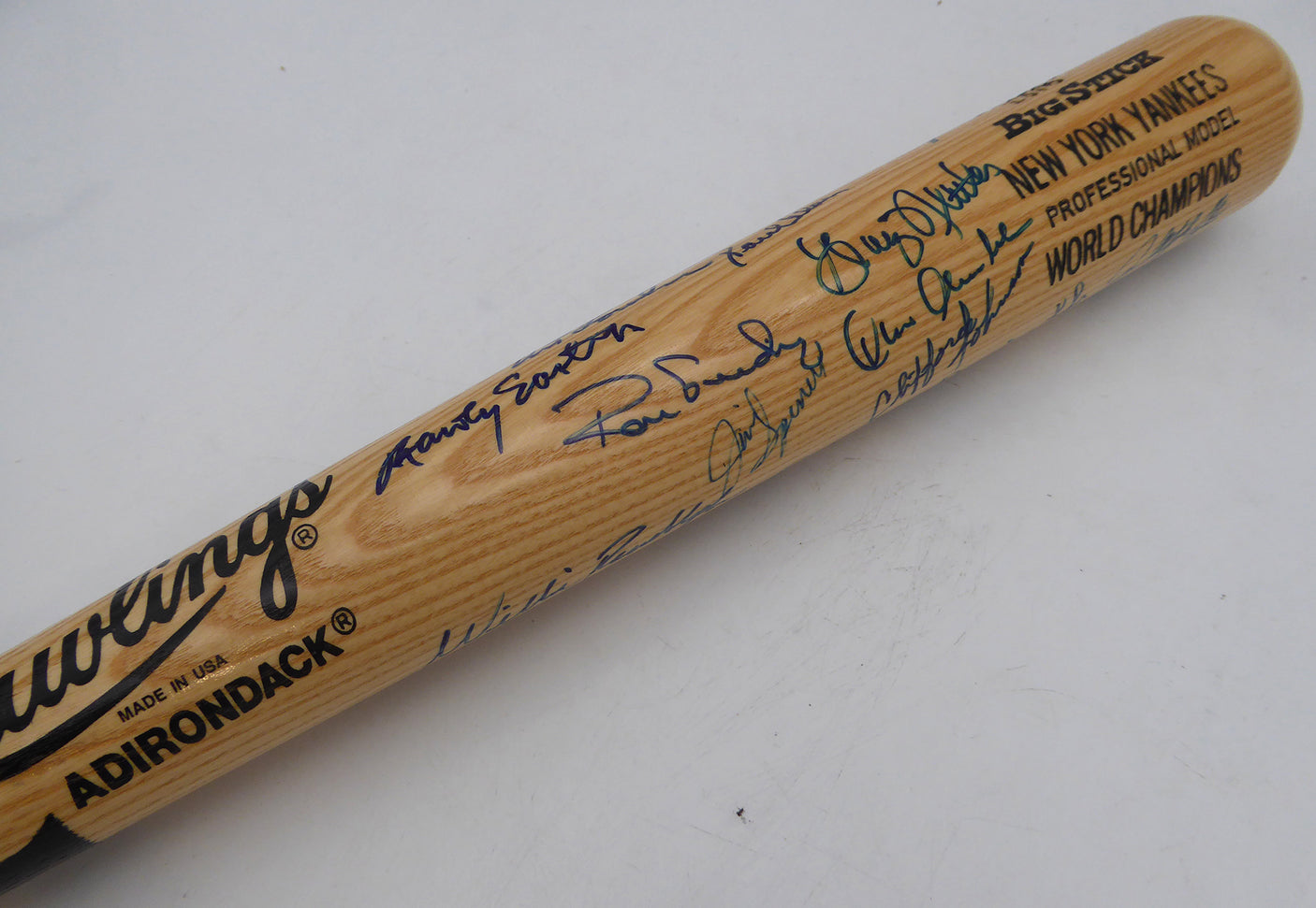 1978 New York Yankees Team Autographed Rawlings Bat 25 Signatures Including Reggie Jackson & Yogi Berra Beckett BAS #AE16701