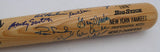 1978 New York Yankees Team Autographed Rawlings Bat 25 Signatures Including Reggie Jackson & Yogi Berra Beckett BAS #AE16701