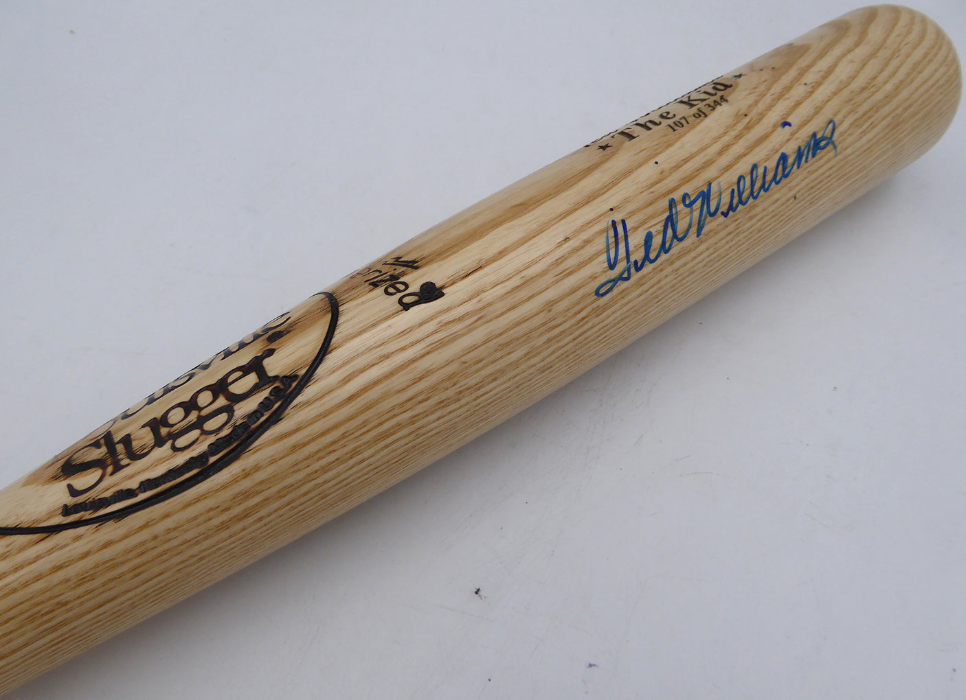 Ted Williams Autographed Louisville Slugger The Kid Bat Boston Red Sox Beckett BAS #AE16703