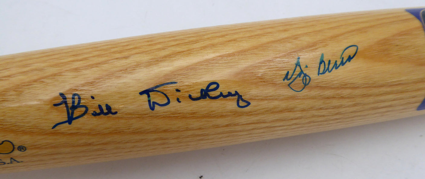 Yogi Berra & Bill Dickey Autographed Cooperstown Bat New York Yankees Beckett BAS #AE16705