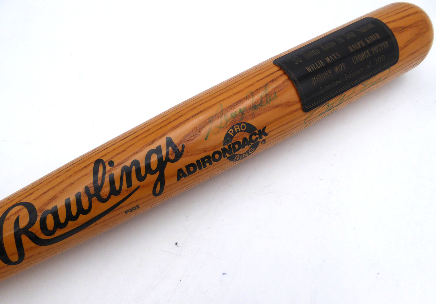 50 HR Club Autographed Rawlings Bat 4 Signatures 4 Signatures Including Willie Mays PSA/DNA #S04922