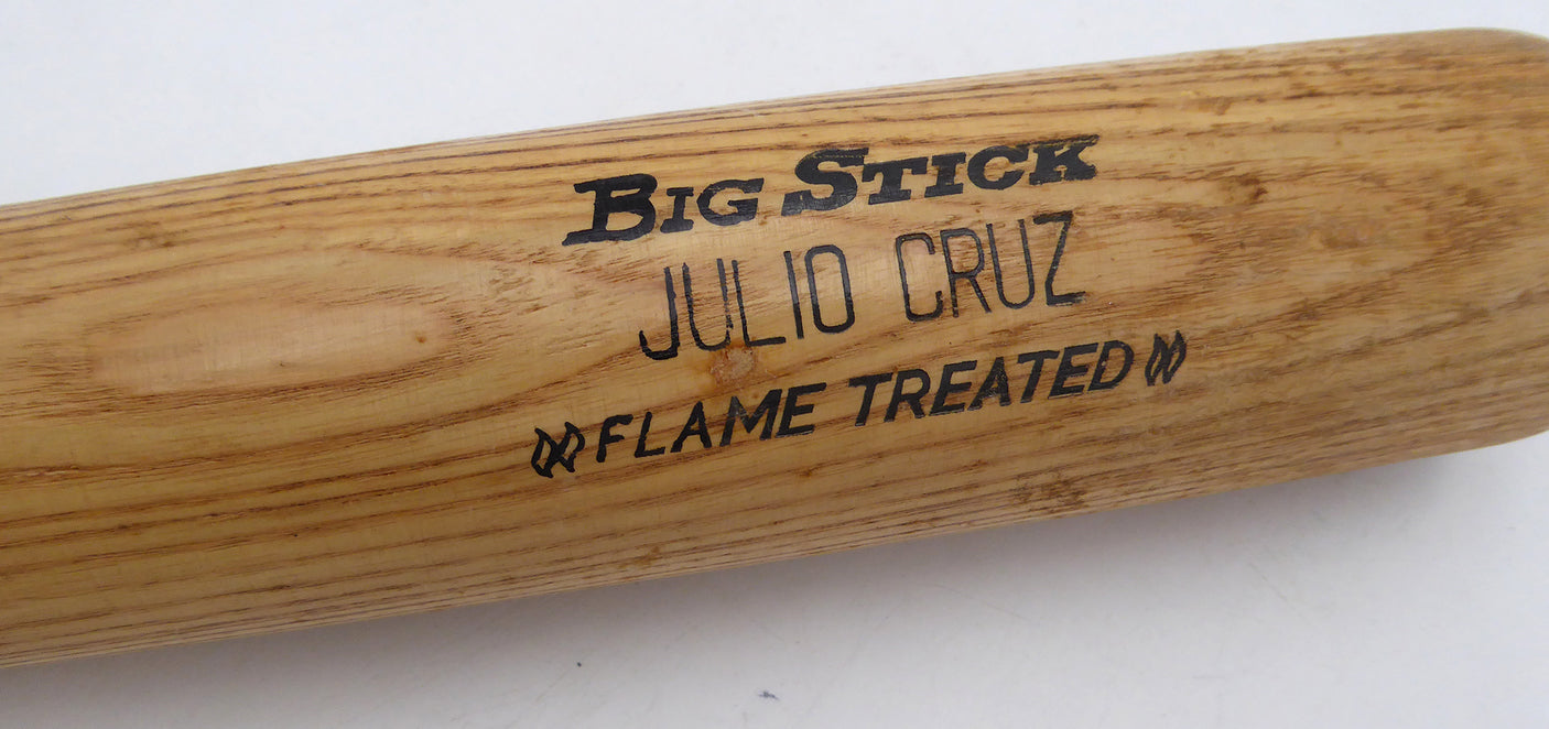 Julio Cruz Unsigned Game Issued Adirondack Bat Seattle Mariners SKU #253232