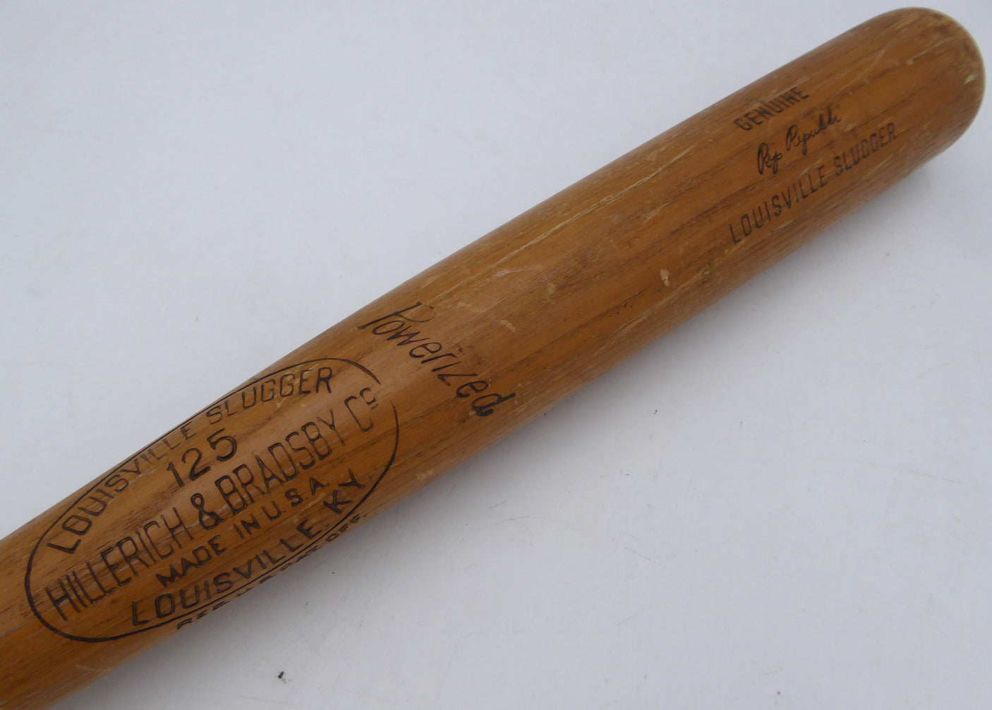 Rip Repulski Unsigned Game Used Louisville Slugger R122 Bat St. Louis Cardinals, Philadelphia Phillies SKU #253274