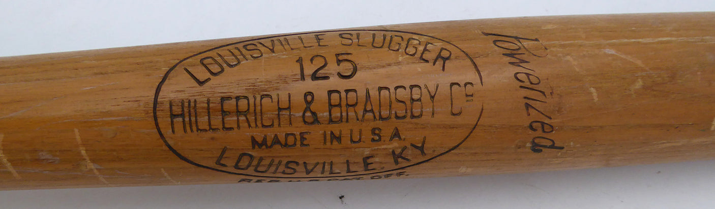 Rip Repulski Unsigned Game Used Louisville Slugger R122 Bat St. Louis Cardinals, Philadelphia Phillies SKU #253274