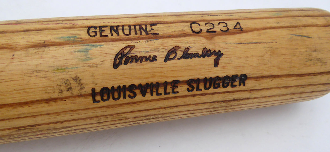 Ron Bloomberg Unsigned Game Used Louisville Slugger C234 Bat New York Yankees SKU #253276