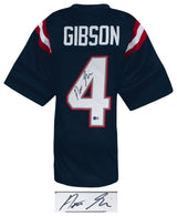 Antonio Gibson Signed Navy Custom Football Jersey - (Beckett)