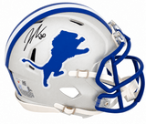 Jahmyr Gibbs Signed Detroit Lions Throwback Riddell Speed Mini Helmet - (Fanatics)