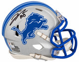 Jahmyr Gibbs Signed Detroit Lions Riddell Speed Mini Helmet - (Fanatics)