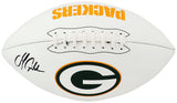 Matthew Golden Signed Green Bay Packers Franklin White Logo Football
