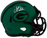 Matthew Golden Signed Green Bay Packers RAVE Riddell Speed Mini Helmet