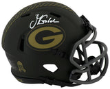 Matthew Golden Signed Green Bay Packers 2025 SALUTE Riddell Speed Mini Helmet
