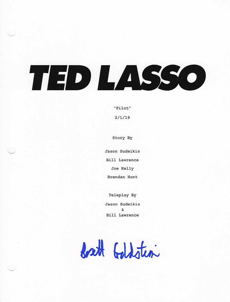 Brett Goldstein (Roy Kent) Signed Ted Lasso Pilot Episode Script Cover Sheet