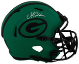 Matthew Golden Signed Green Bay Packers RAVE Riddell Full Size Speed Replica Helmet