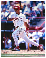 Juan Gonzalez Signed Texas Rangers White Jersey Swinging Action 16x20 Photo w/2x AL MVP
