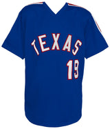 Juan Gonzalez Signed Blue Throwback Custom Baseball Jersey w/2x AL MVP