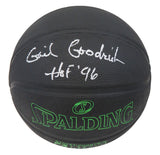 Gail Goodrich Signed Spalding Phantom Black NBA Basketball w/HOF'96