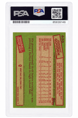 Dwight Gooden Signed Mets 1985 Topps Rookie Baseball Card #620 w/84 NL ROY (In Orange) - (PSA Encapsulated)