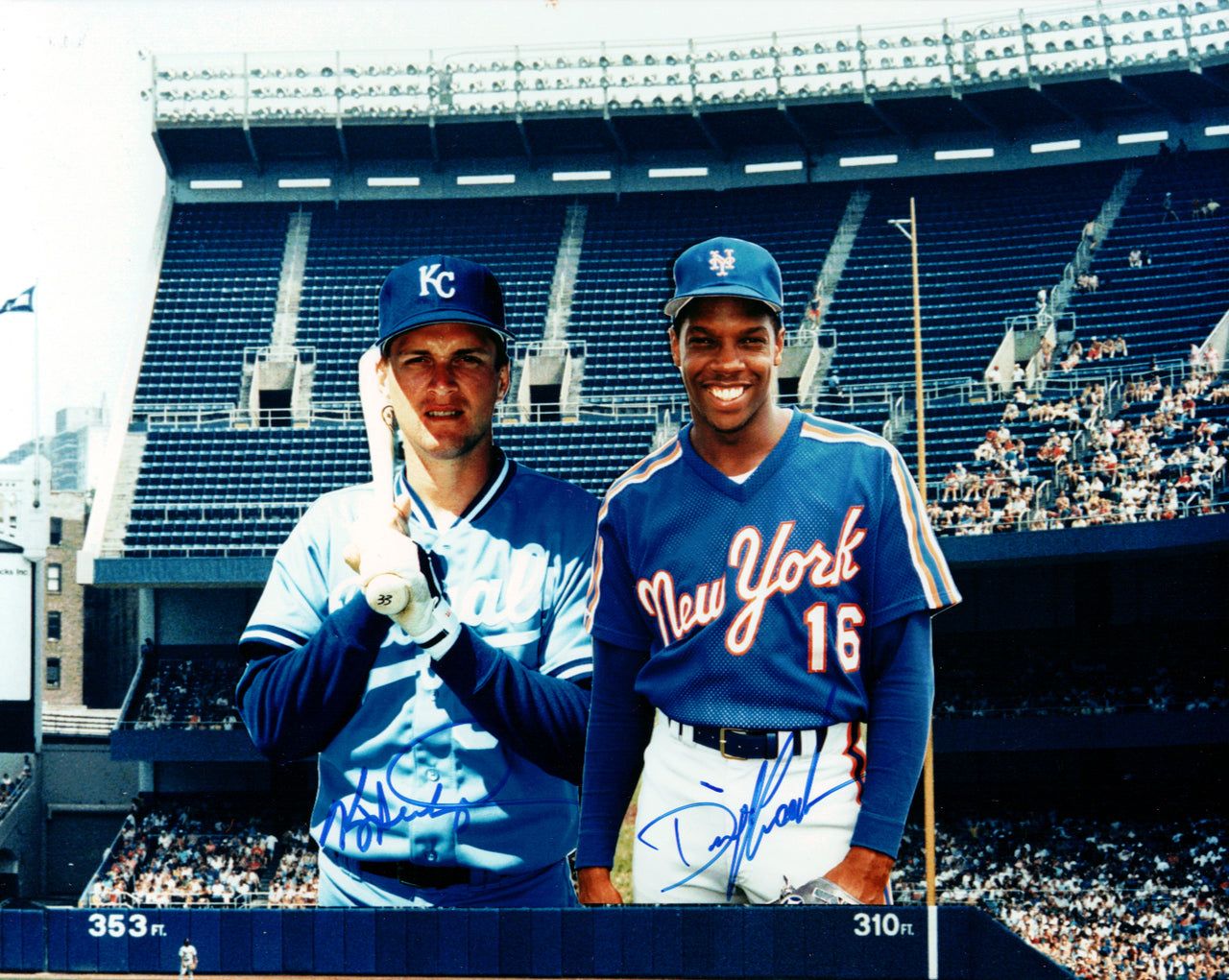 Dwight "Doc" Gooden & Kevin Seitzer Autographed 8x10 Photo Lot of 8 SKU #107682