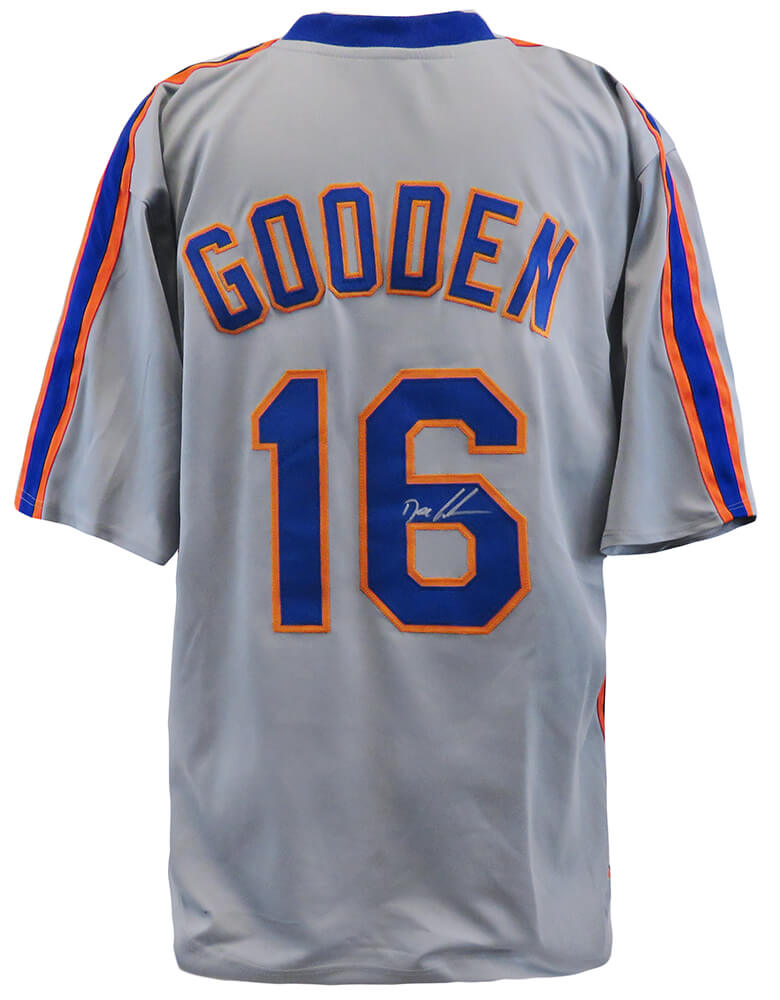 Dwight Gooden Signed Gray Custom Baseball Jersey